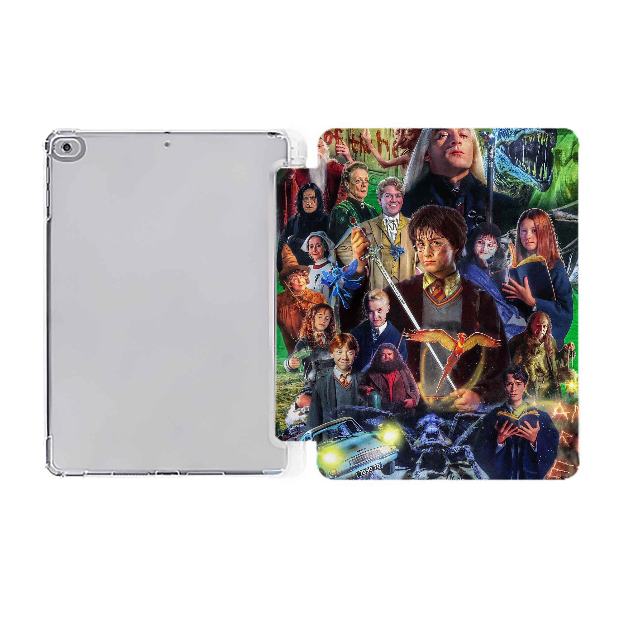 （画像用） Harry Potter ハリー・ポッターシリーズ IPad ケース ペン収納付き 三つ折りスタンド PUレザー×シリコン 対応機種9.5/10.5/10.9インチ